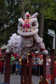 Taiwan 2012 - Taipei - Lin-Namens-Fest - Löwentanz - Impression III