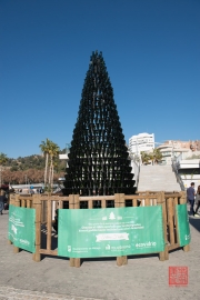 Malaga 2015 - Christmas Tree out of bottles